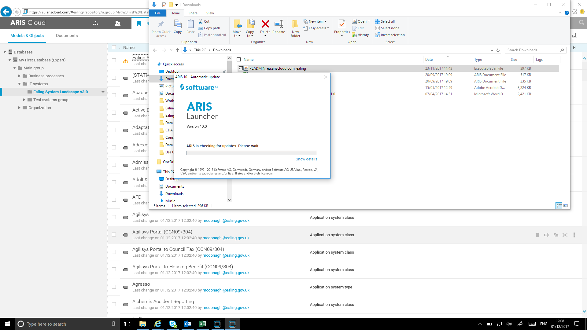 Administrator access and Jar file problems | ARIS BPM Community